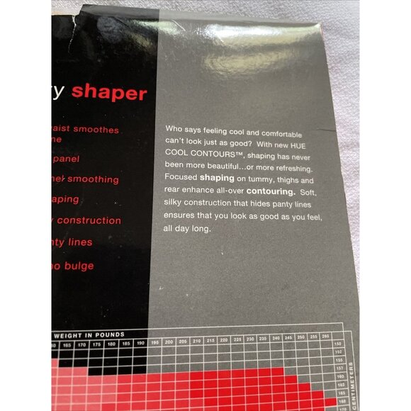 Hue High Waist Panty Shaper With Cool Fiber Technology For All-Day Comfort Sz 3 - Picture 10 of 10